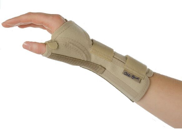 corset for the wrist joint for arthrosis